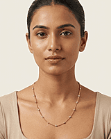 18 kt Gold Rosé Stardust Italian Chain