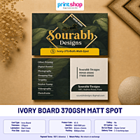 Ivory Board 370gsm Matt Spot