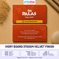 Ivory Board 370gsm Velvet Finish