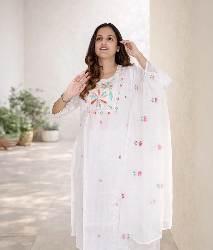 Ivory Meadow Kurta Set
