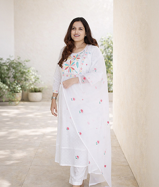 Ivory Meadow Kurta Set