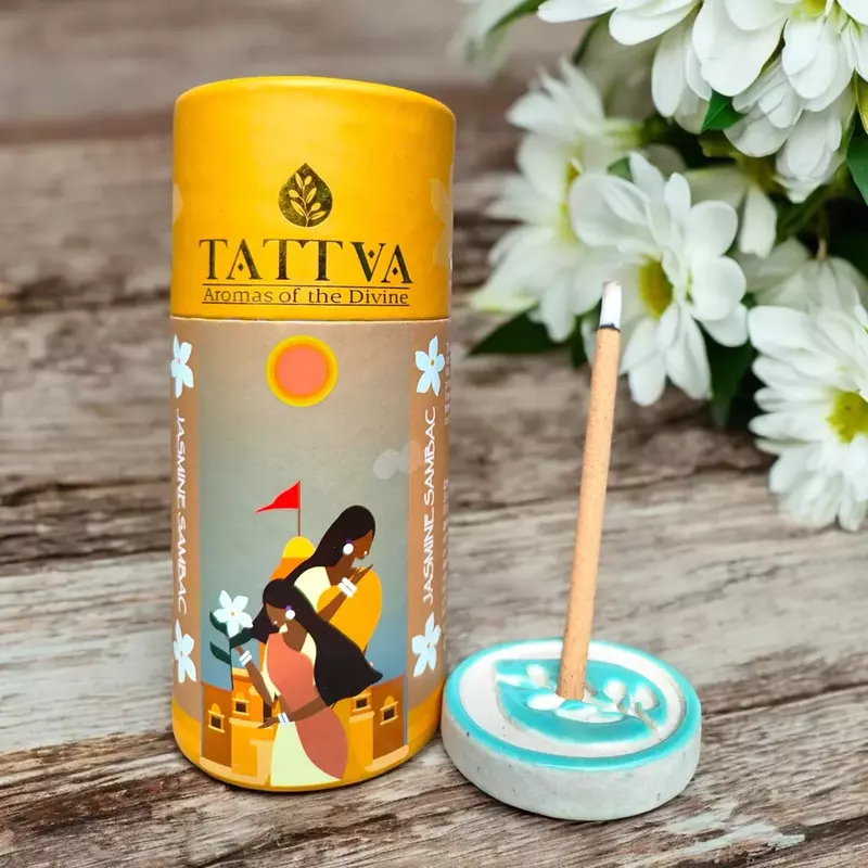 Tattva JASMINE SUNBAC Dhoop Sticks (40 Sticks)