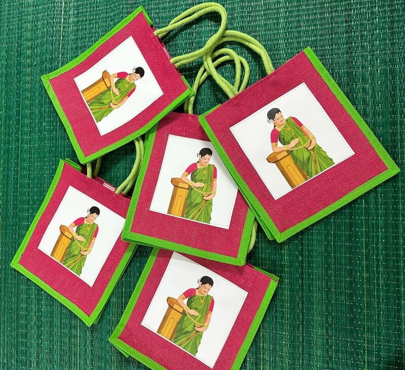 Baby Shower Jute Bag 1 Baby Shower Jute Bag 1