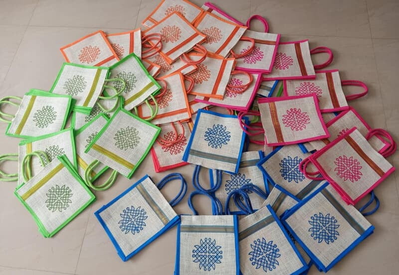 Kolam Jute Bag