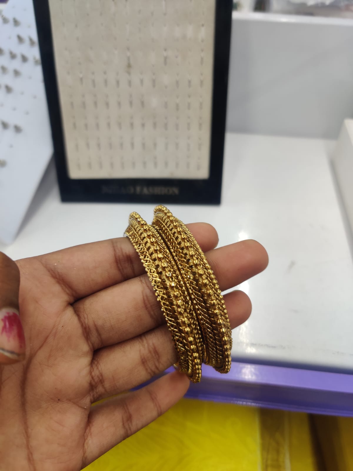 antique border bangles JBAN108