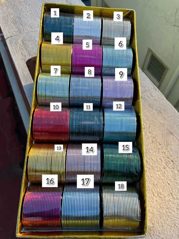Metalic bangles JBAN119(Dozen)