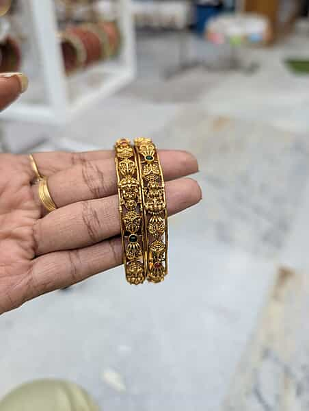 Laxhmi Model Multicolor Oxidised Bangle set 2 (JBAN12)