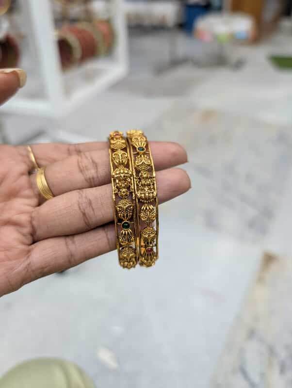 Laxhmi Model Multicolor Oxidised Bangle set 2 (JBAN12)