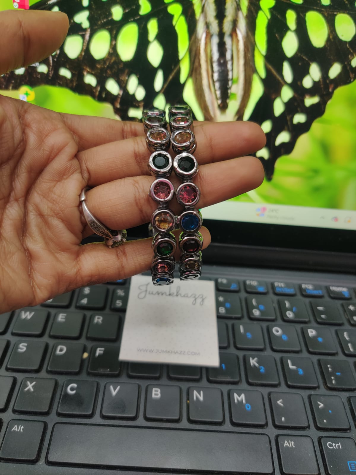 Premium German silver Bangle JBAN81