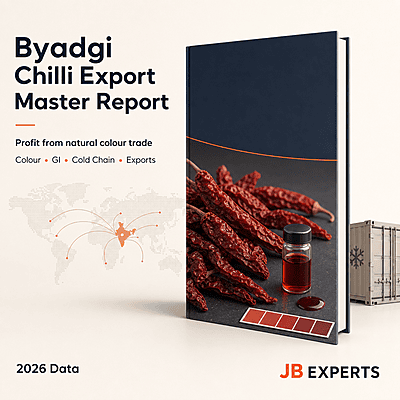 Byadgi Chilli Export Business Master Report JBE-BYD-MASTER