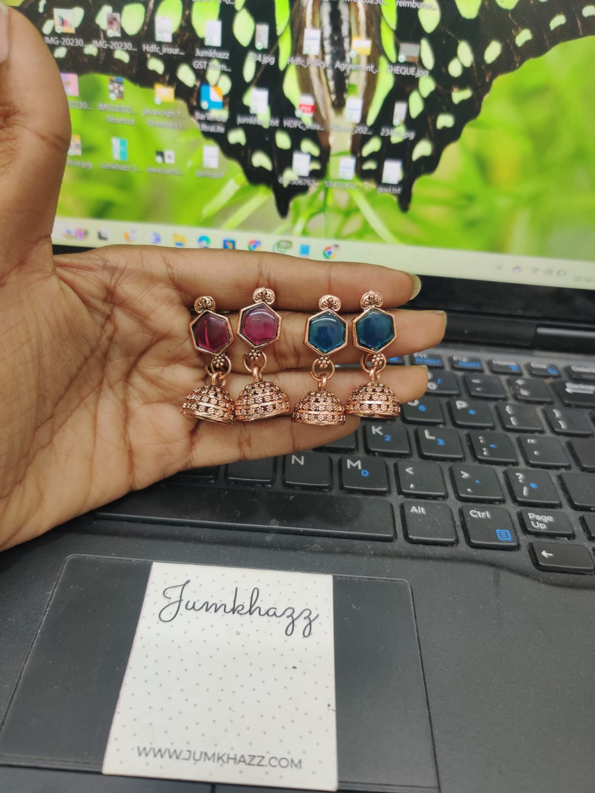 Cute Copper Colorful Jumkha (JBF404)