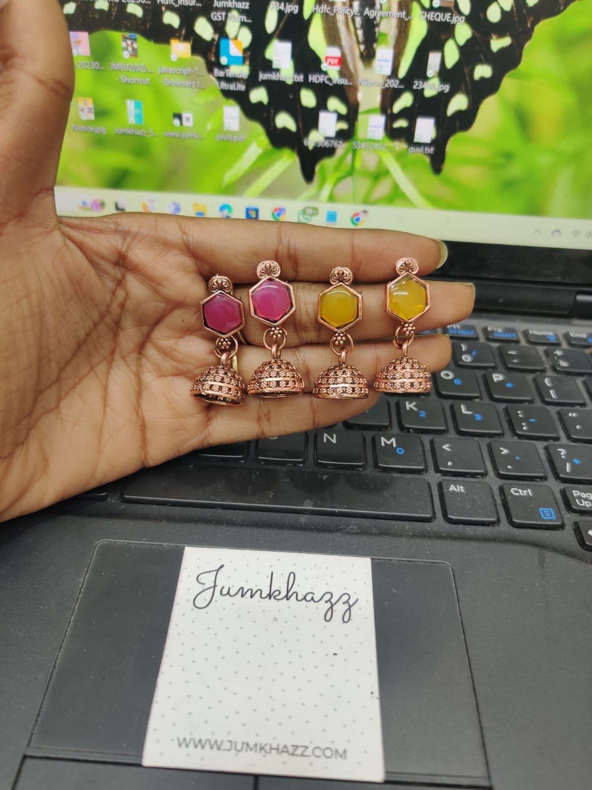 Cute Copper Colorful Jumkha (JBF404)