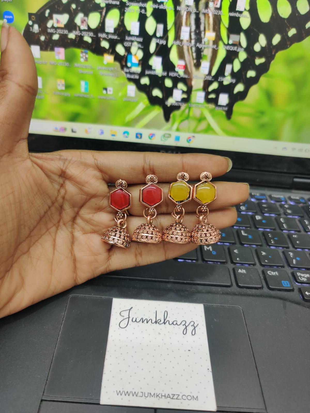 Cute Copper Colorful Jumkha (JBF404)