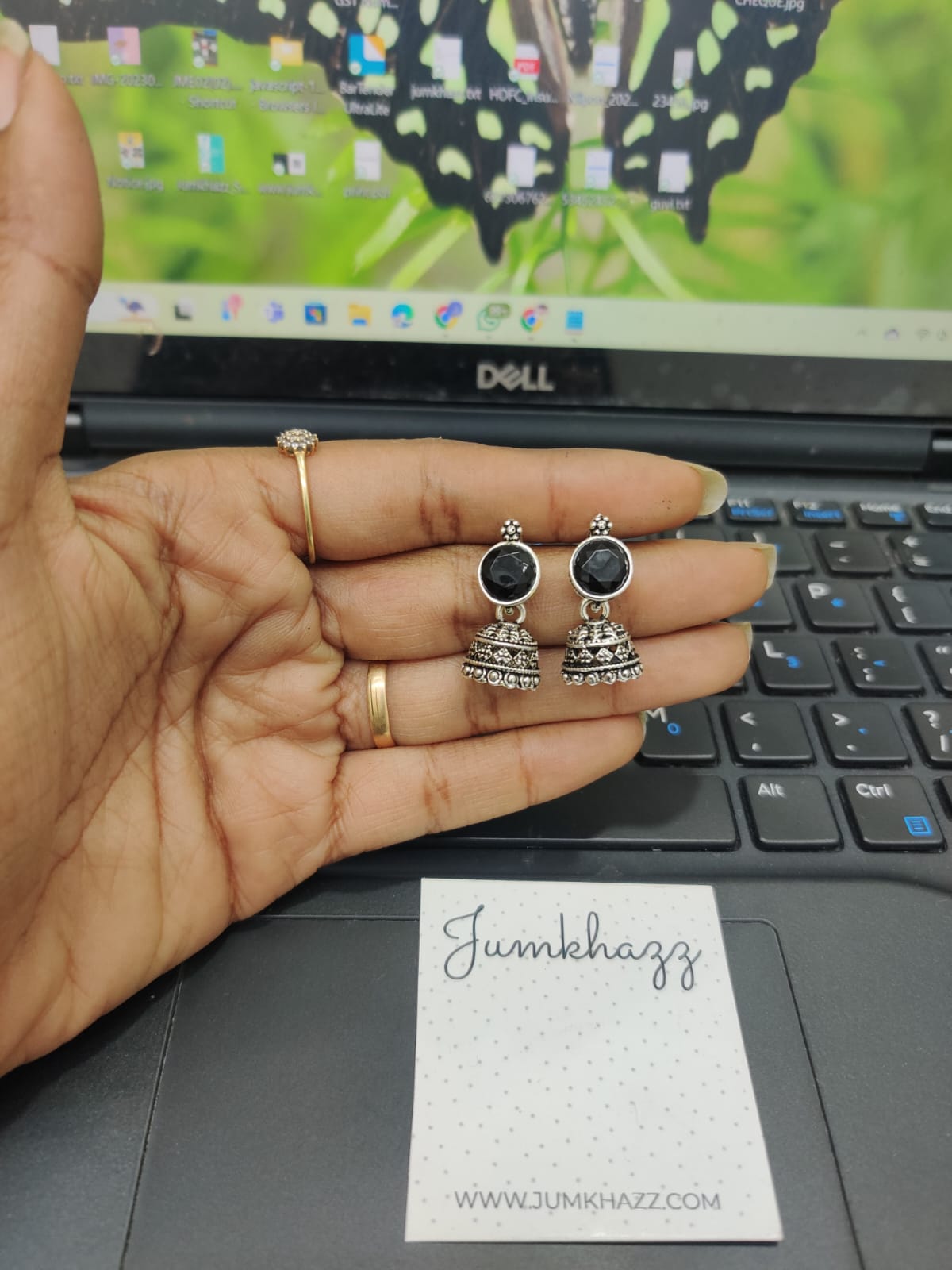 cute black jumka JBF442