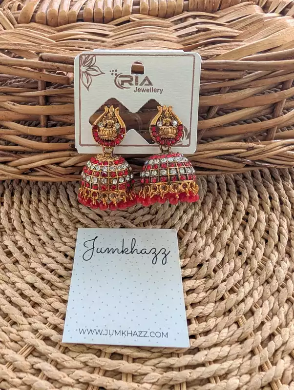 Antqiue Colorful Laxhmi Jumkha (JBJ131)