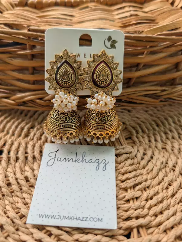Antique Pearl Jumkha (JBJ169)