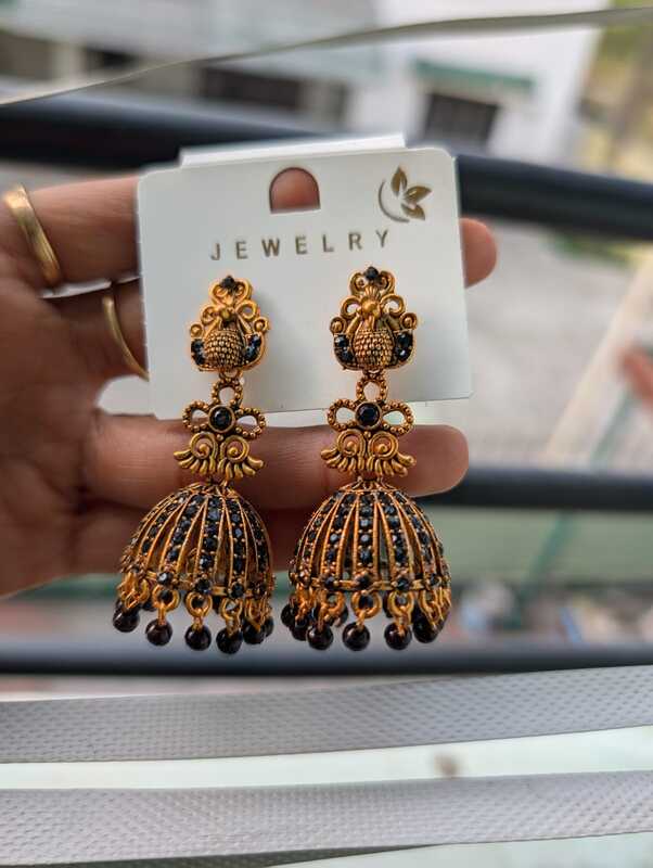 Peacock Colorful Antique Jumkha (JBJ31)