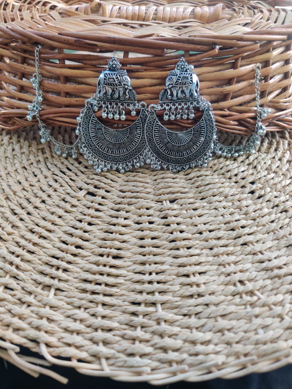 Elephant stud with matal  JBJ660