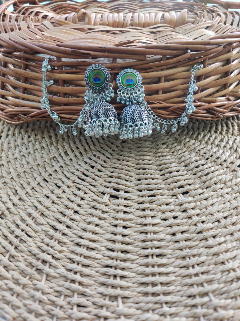 Peacock jumkha with matal JBJ661