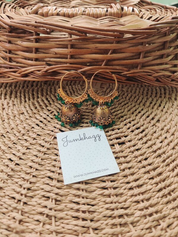 Colorful Antique Bali Jumkha (JBJ710)