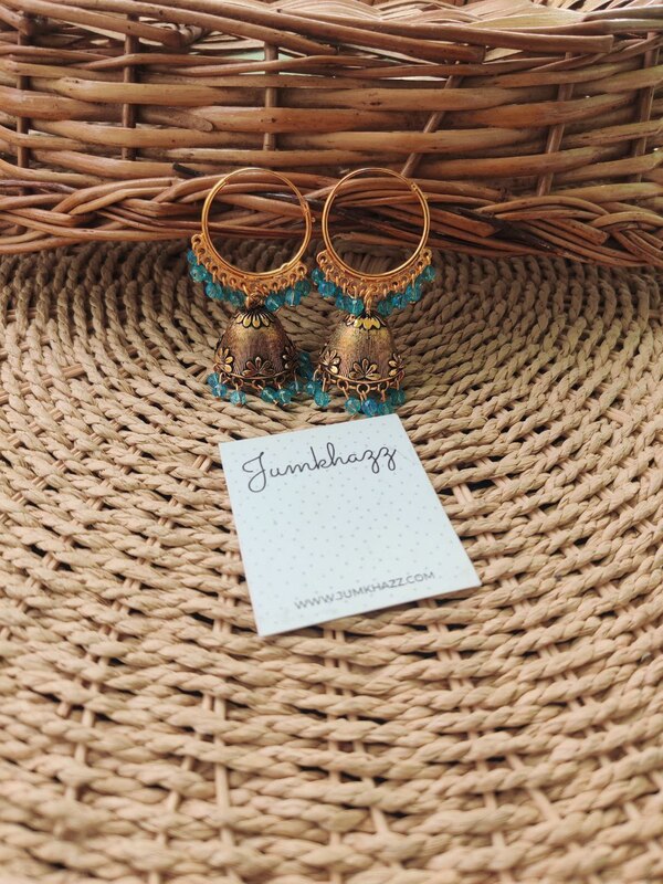 Colorful Antique Bali Jumkha (JBJ710)