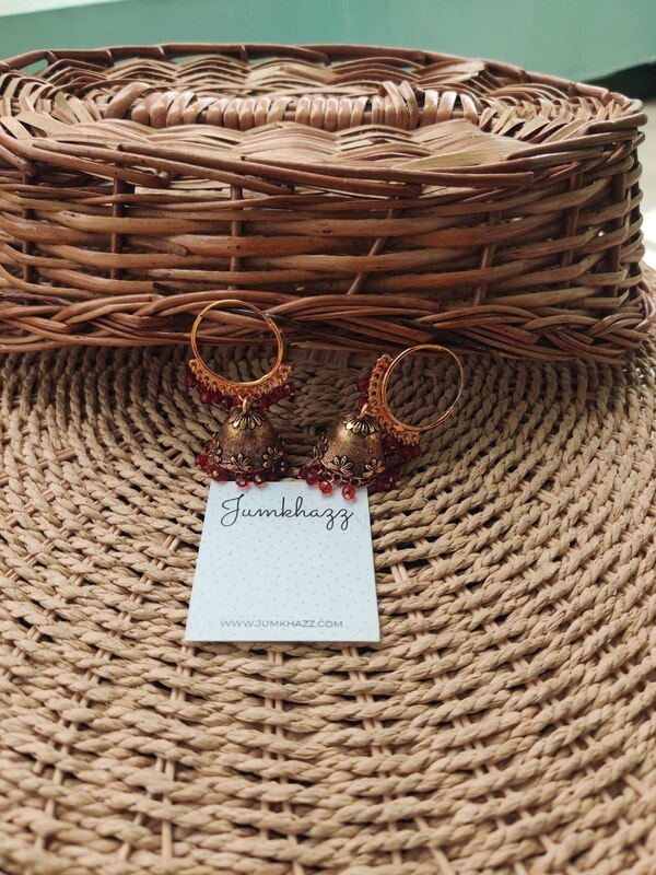 Colorful Antique Bali Jumkha (JBJ710)