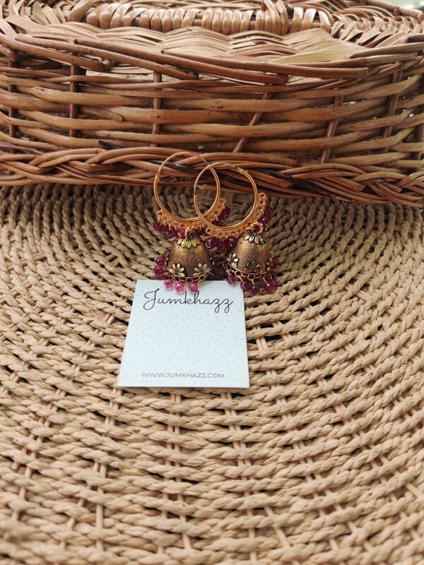 Colorful Antique Bali Jumkha (JBJ710)