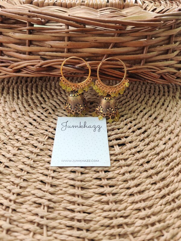 Colorful Antique Bali Jumkha (JBJ710)