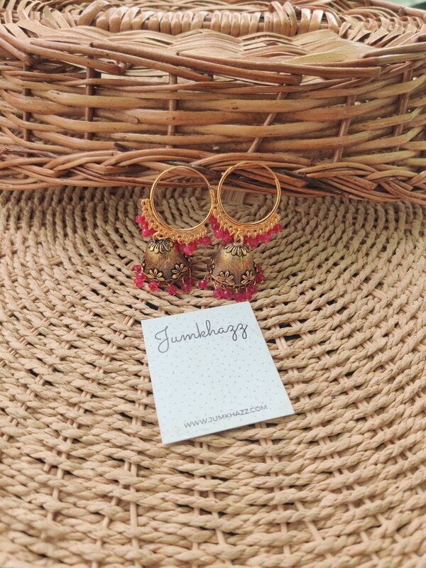 Colorful Antique Bali Jumkha (JBJ710)