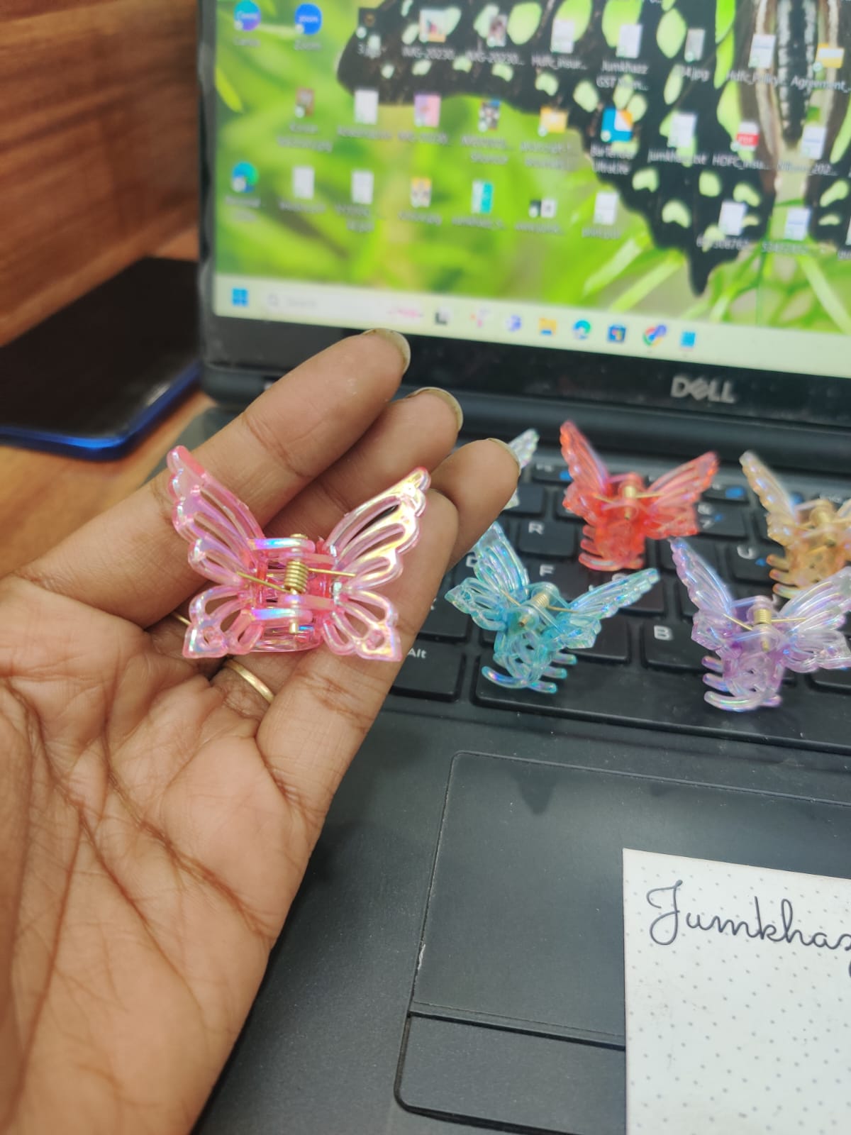 Mini Colorful Butterfly Clutch (JCL164)