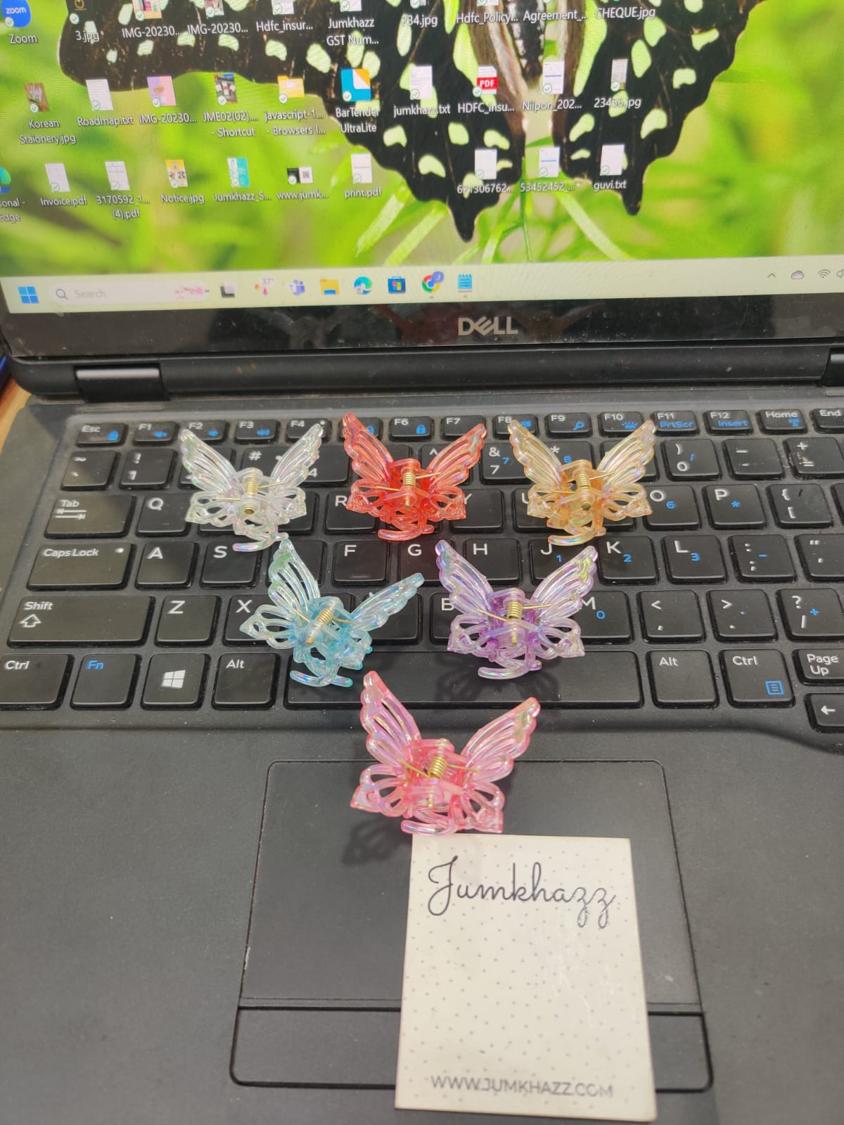 Mini Colorful Butterfly Clutch (JCL164)