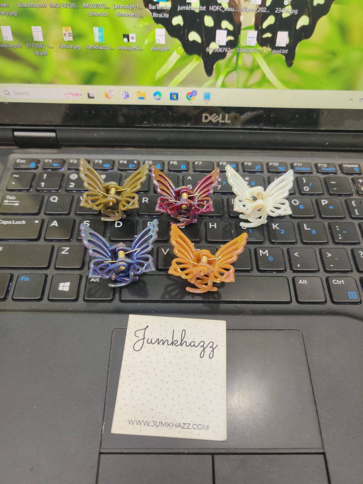 Mini Glossy Butterfly Clutch (JCL165)