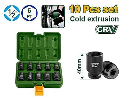 JADEVER 10Pcs Impact Socked Set JDMS1D01 JADEVER 10Pcs Impact Socked Set JDMS1D01