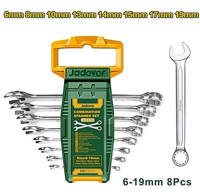 JADEVER Combination spanner set JDSP1208 JADEVER Combination spanner set JDSP1208