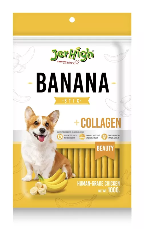 Jerhigh Banana Stick Dog Treats