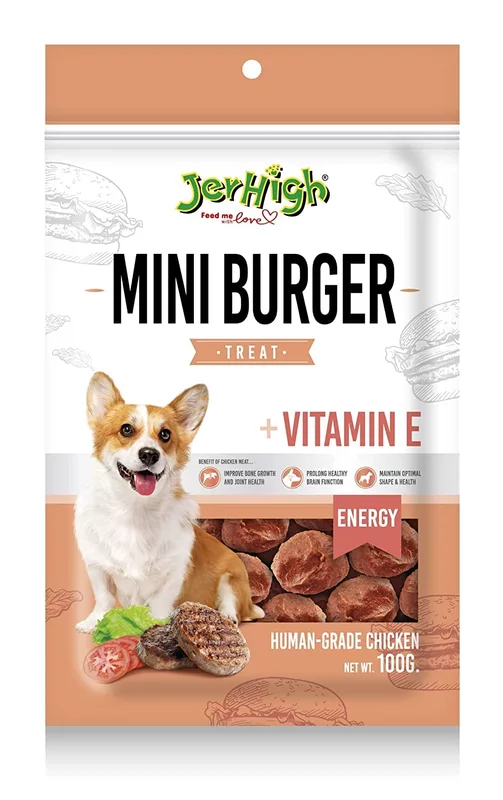 Jerhigh Mini Burger Dog Treats