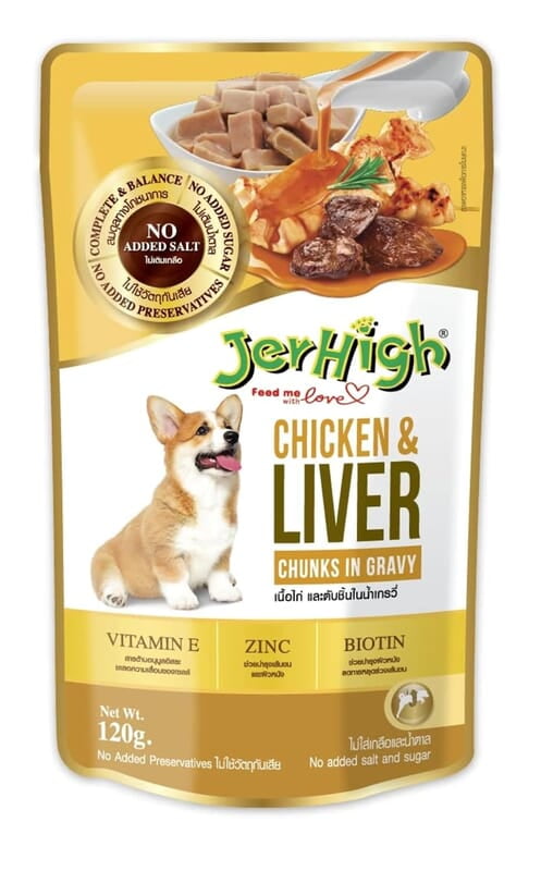 Jerhigh Chicken and Liver in Gravy Dog Wet Food