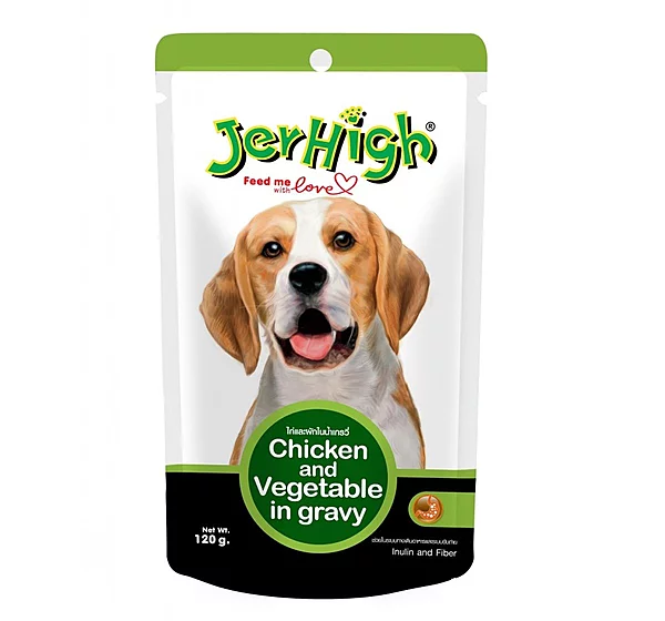 Jerhigh Chicken and Vegetables in Gravy Dog Wet Food