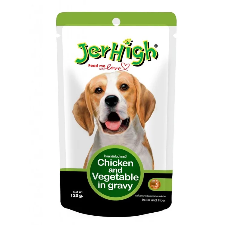 Jerhigh Chicken and Vegetables in Gravy Dog Wet Food