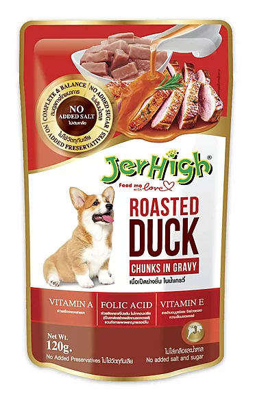 Jerhigh Roasted Duck in Gravy Dog Wet Food