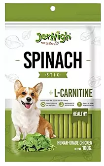 Jerhigh Spinach Stix Dog Treats