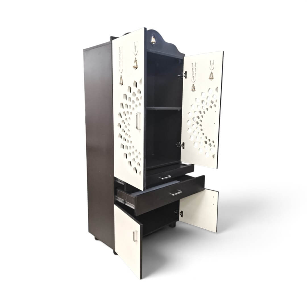 JFA PGF PJ-105 Pooja Unit|60X30|Coffee+Ivory||Pooja Unit JFA PGF PJ-105 Pooja Unit|60X30|Coffee+Ivory||Pooja Unit