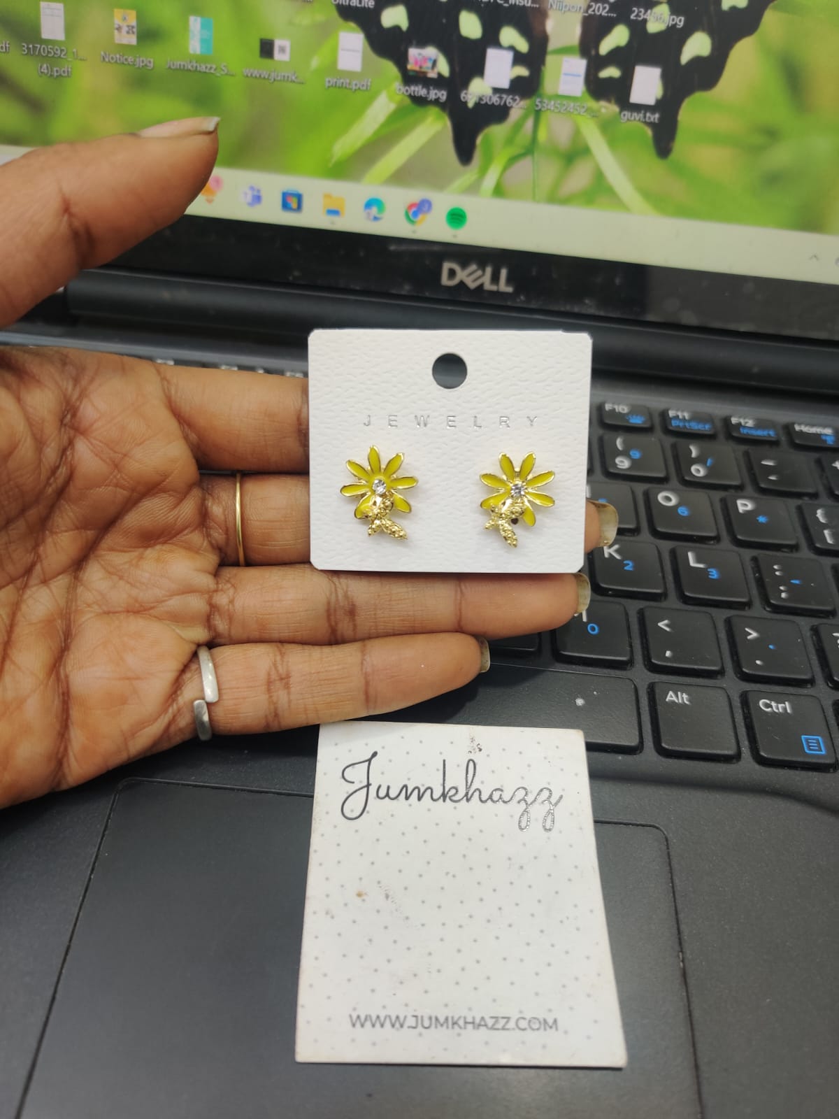 Flower stud JFE474