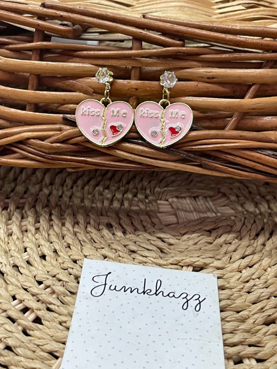 Heart broken stud JFE669