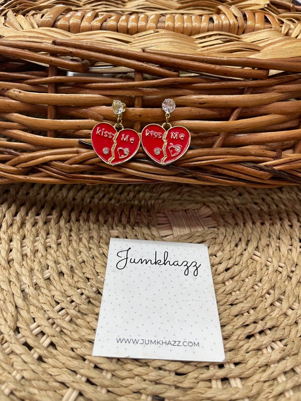 Heart broken stud JFE669