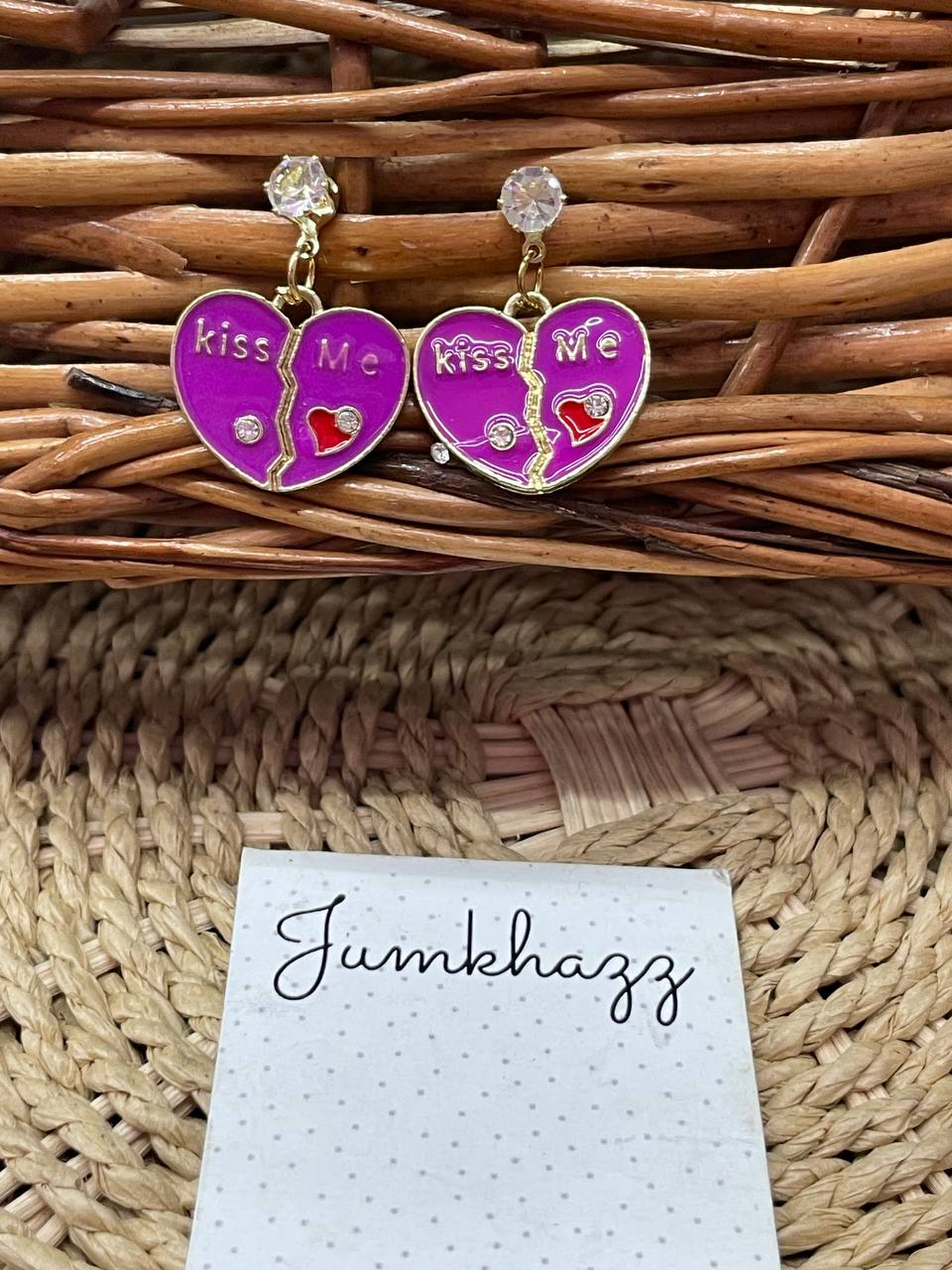 Heart broken stud JFE669