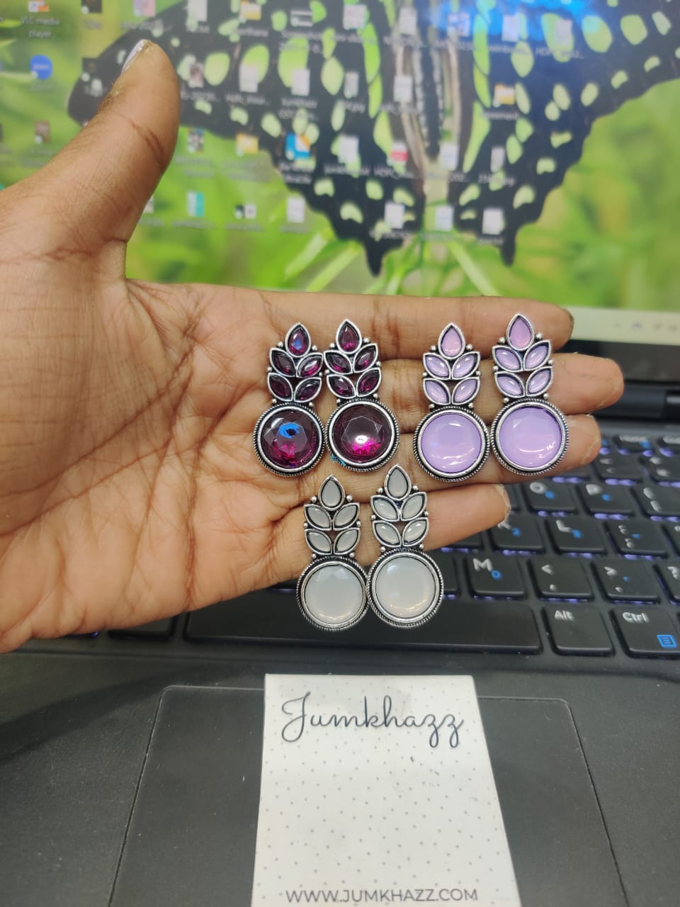 German Silver stud JGS194