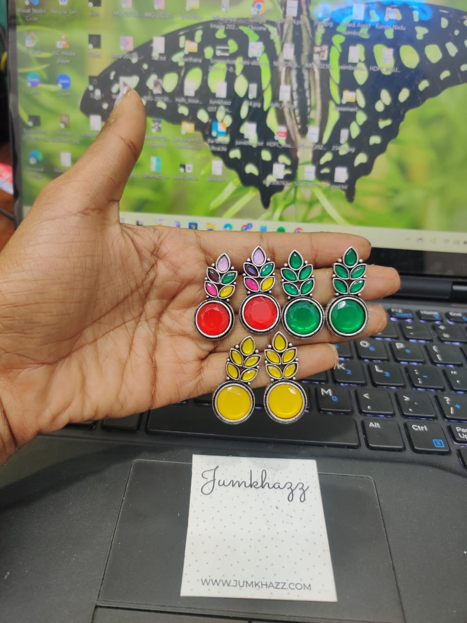 German Silver stud JGS194