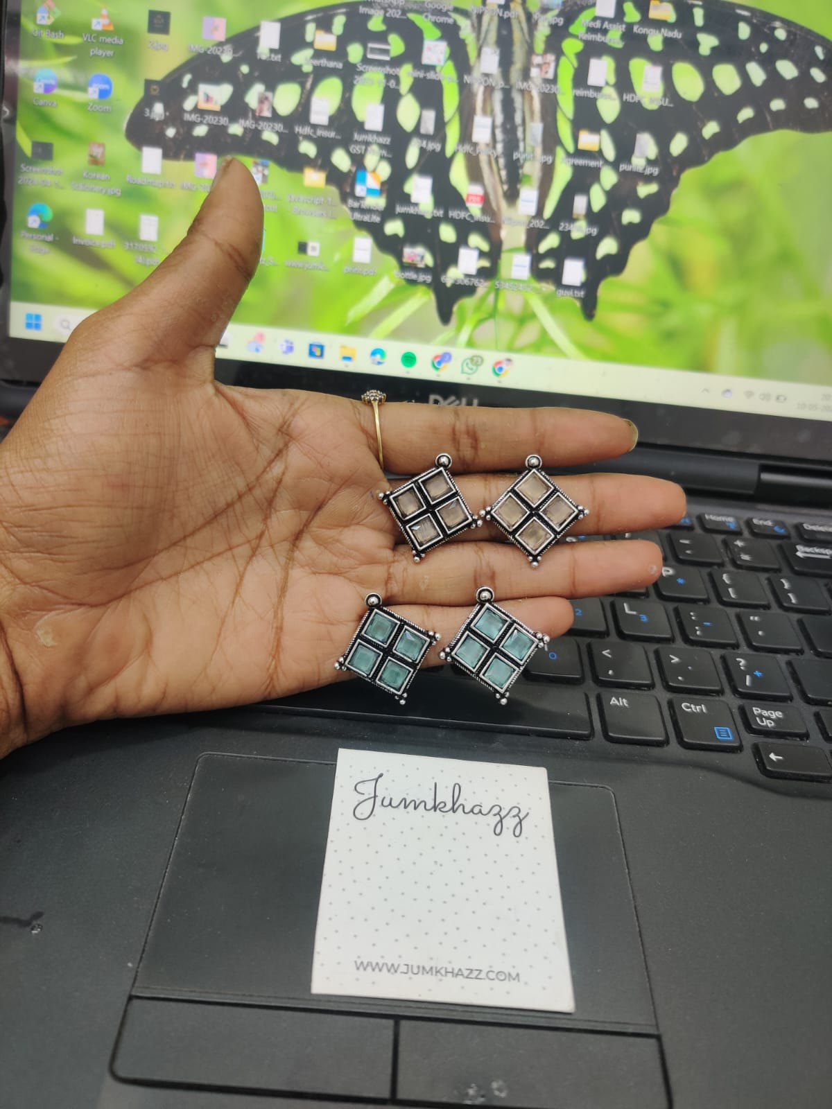 German silver stud JGS199