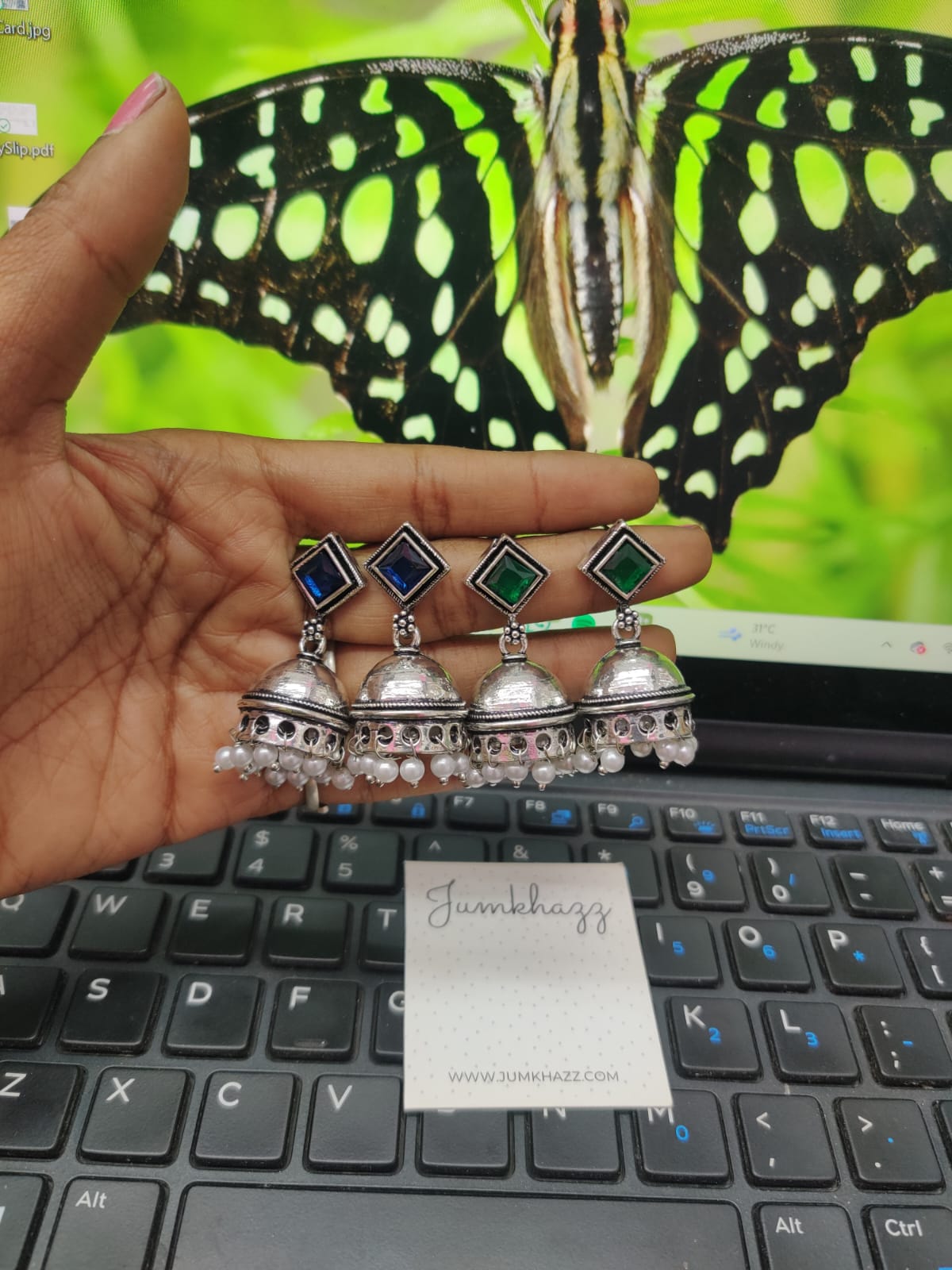 German silver jumka JGS284(